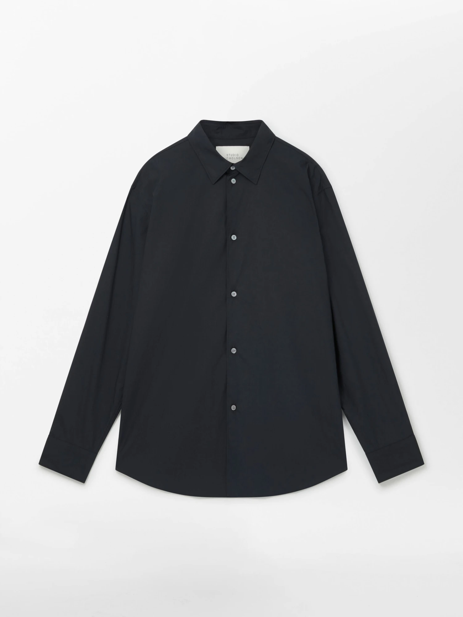 Studio Nicholson Santo Shirt In Darkest Navy 6 Studio Nicholson Santo Shirt In Darkest Navy - Image 6