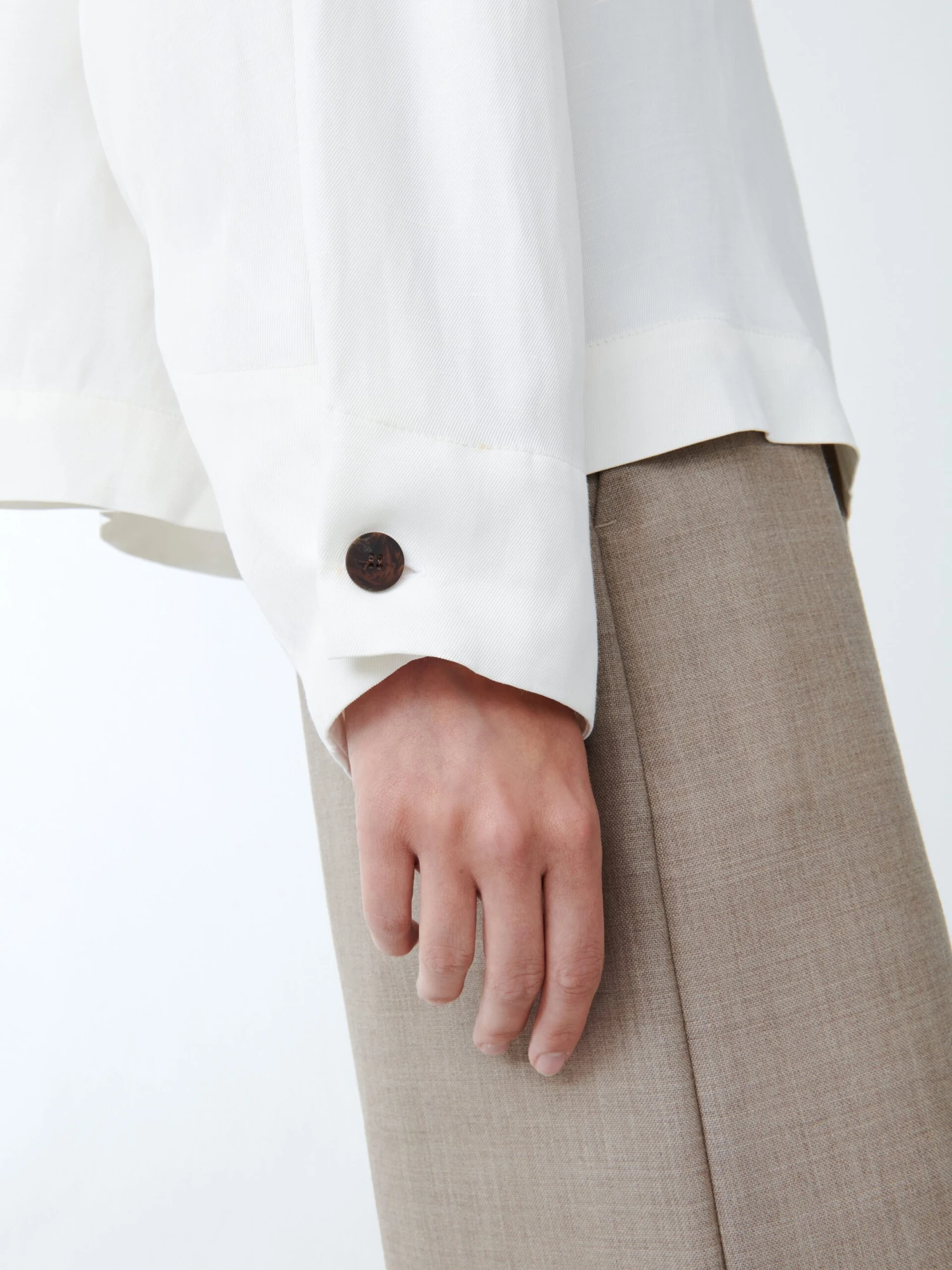 Studio Nicholson Sarr Top In Parchment 5 Studio Nicholson Sarr Top In Parchment - Image 5