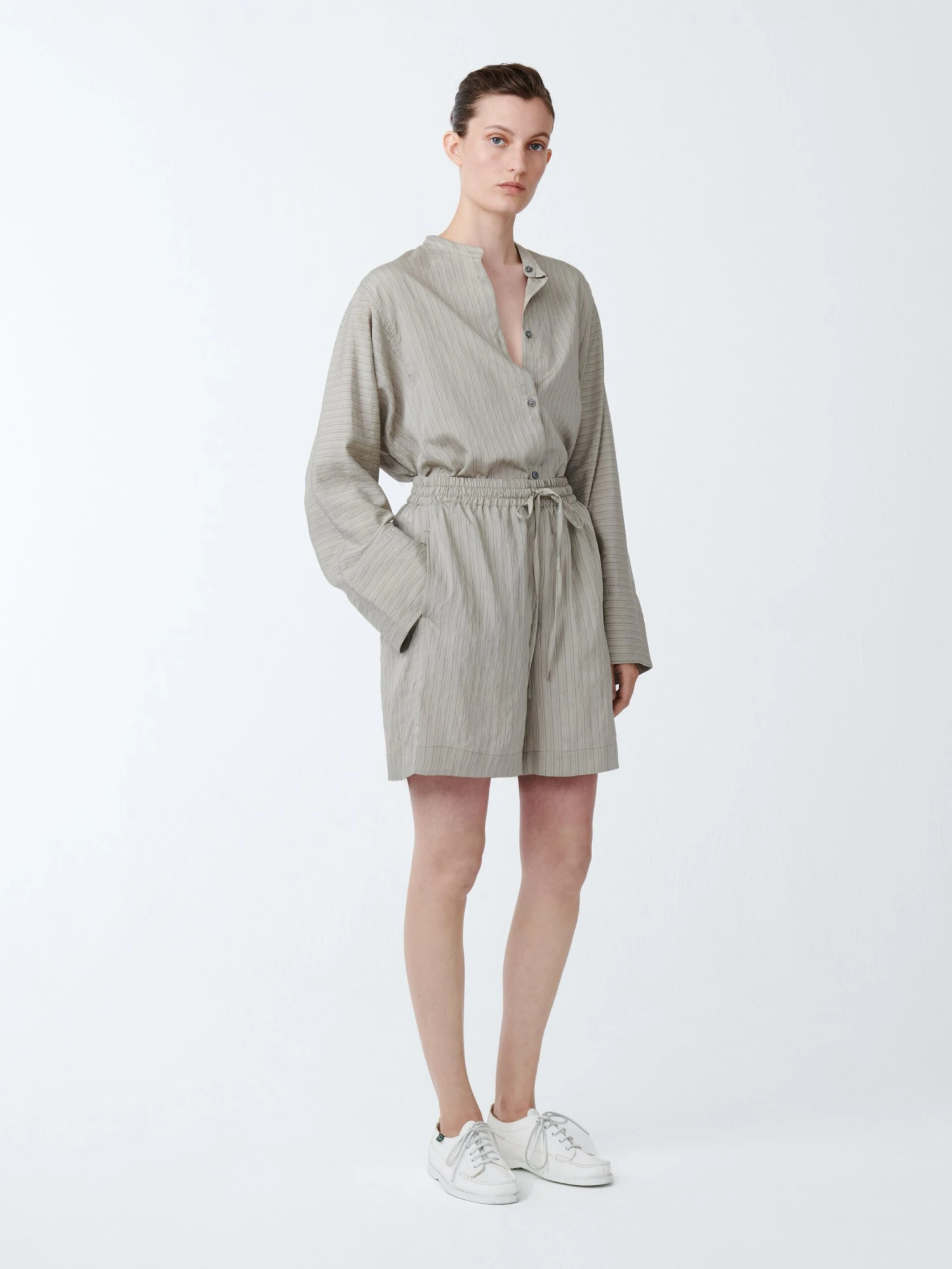 Studio Nicholson Sawel Short In Pebble Black 2 Studio Nicholson Sawel Short In Pebble Black - Image 2