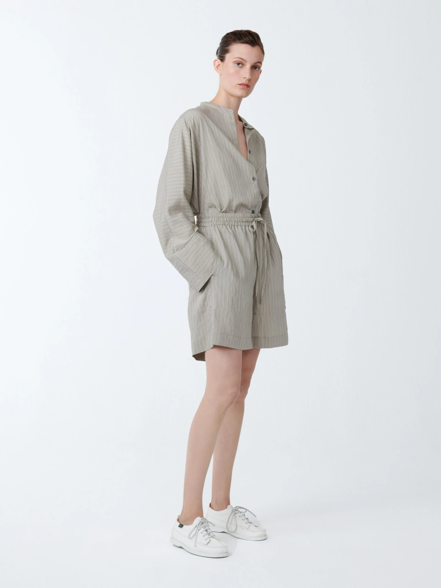 Studio Nicholson Sawel Short In Pebble Black 3 Studio Nicholson Sawel Short In Pebble Black - Image 3