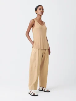 Studio Nicholson Shea Vest In Sand 9 Studio Nicholson Shea Vest In Sand -Studio Nicholson SHEAVESTSAND2 scaled