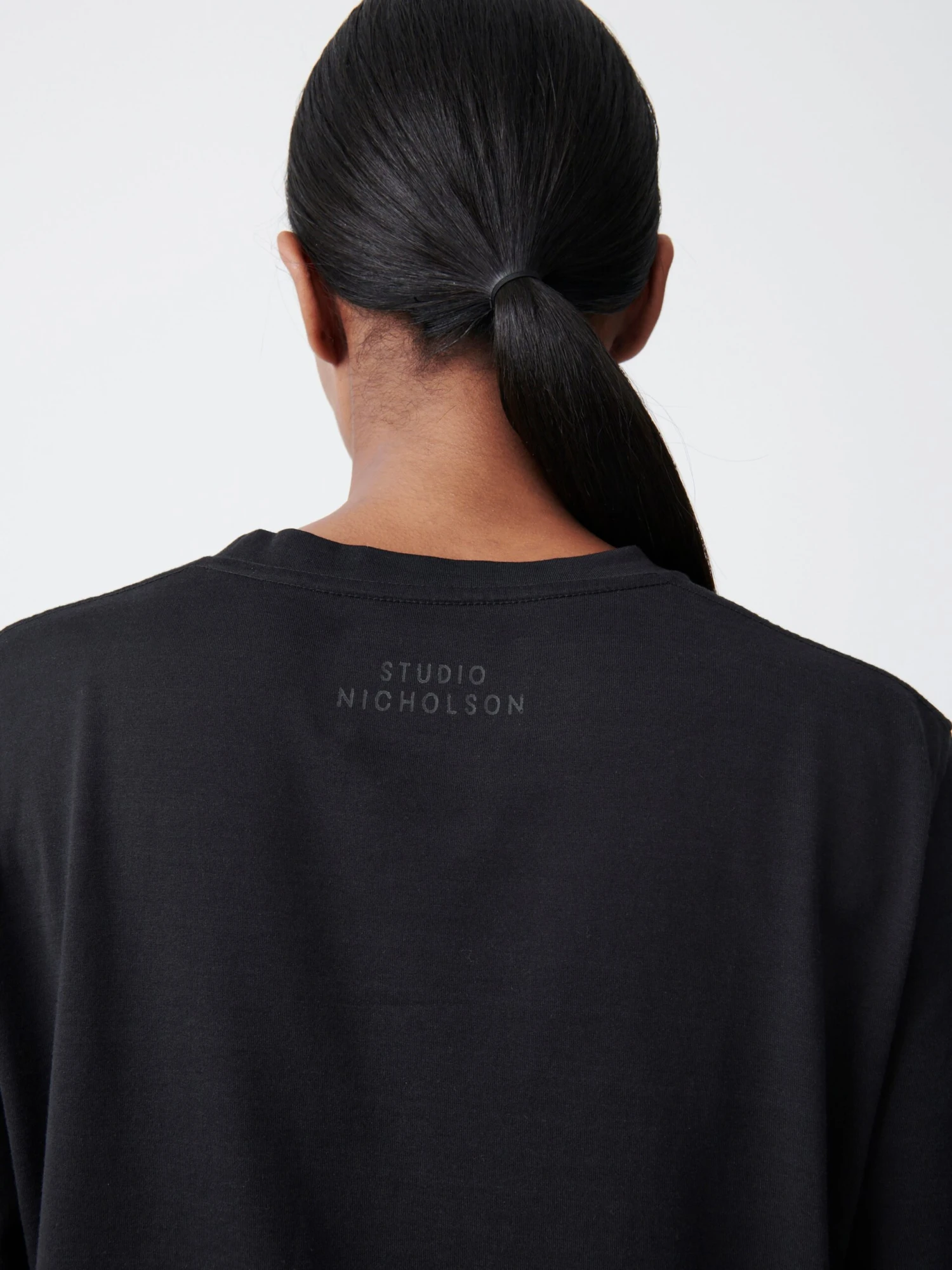 Studio Nicholson Simmons T-Shirt In Darkest Navy 5 Studio Nicholson Simmons T-Shirt In Darkest Navy - Image 5