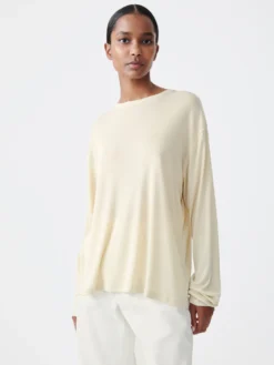 Studio Nicholson Simmons Lyocell T-Shirt In Bamboo