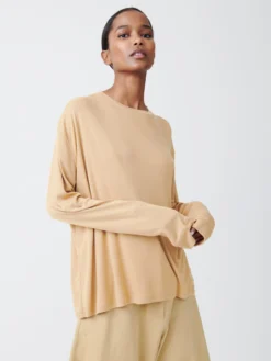 Studio Nicholson Simmons Lyocell T-Shirt In Sand