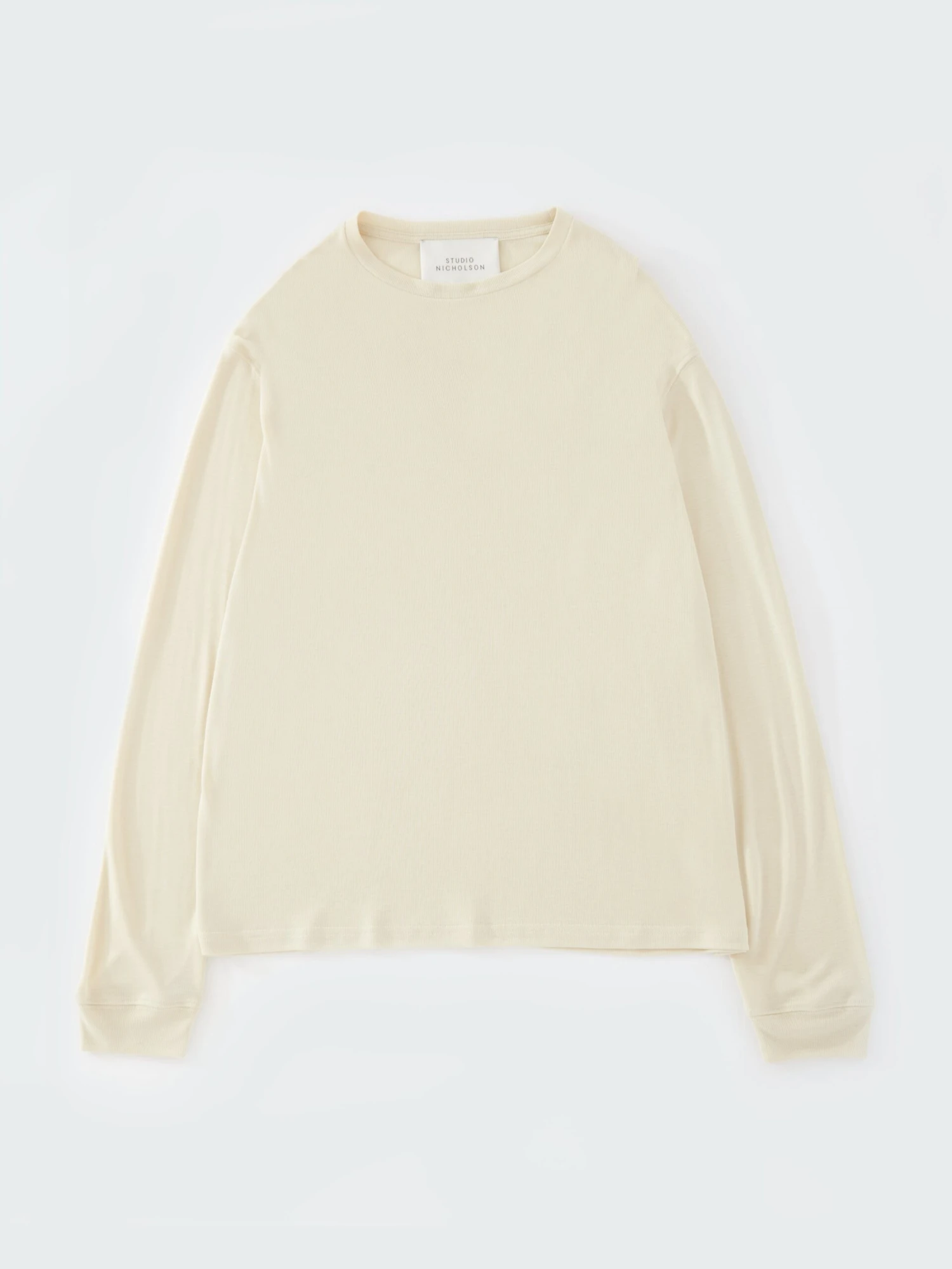 Studio Nicholson Simmons Lyocell T-Shirt In Bamboo 5 Studio Nicholson Simmons Lyocell T-Shirt In Bamboo - Image 5