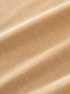 Studio Nicholson Simmons Lyocell T-Shirt In Sand -Studio Nicholson SIMMONSSNW 1388LYOCELLRIBJERSEYSAND 062 scaled