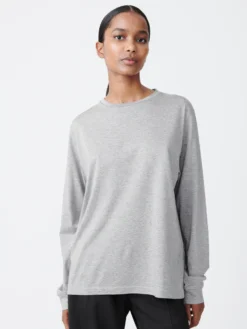 Studio Nicholson Simmons T-Shirt In Grey Marl
