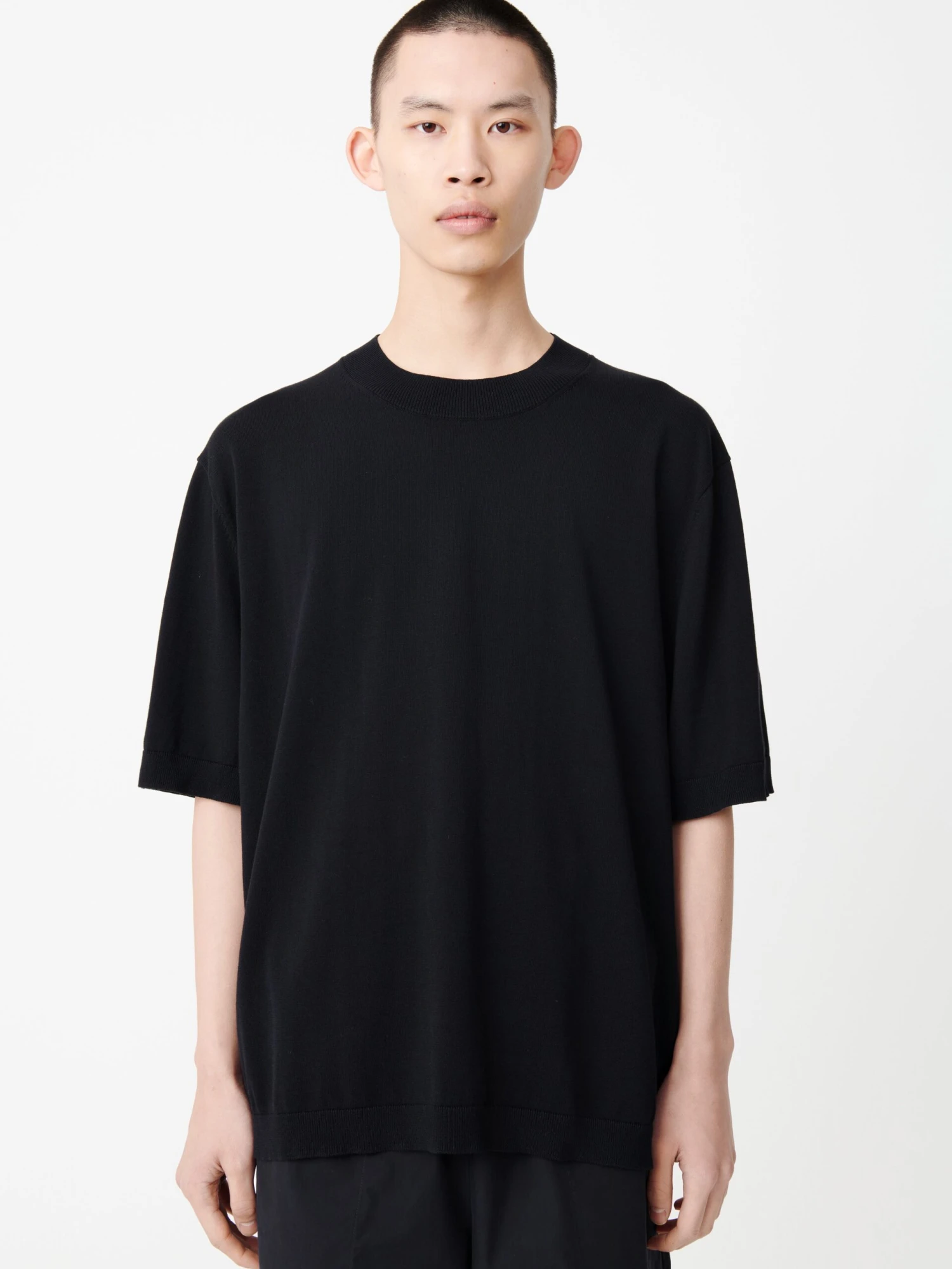 Studio Nicholson Solaris Knit In Darkest Navy 4 Studio Nicholson Solaris Knit In Darkest Navy - Image 4