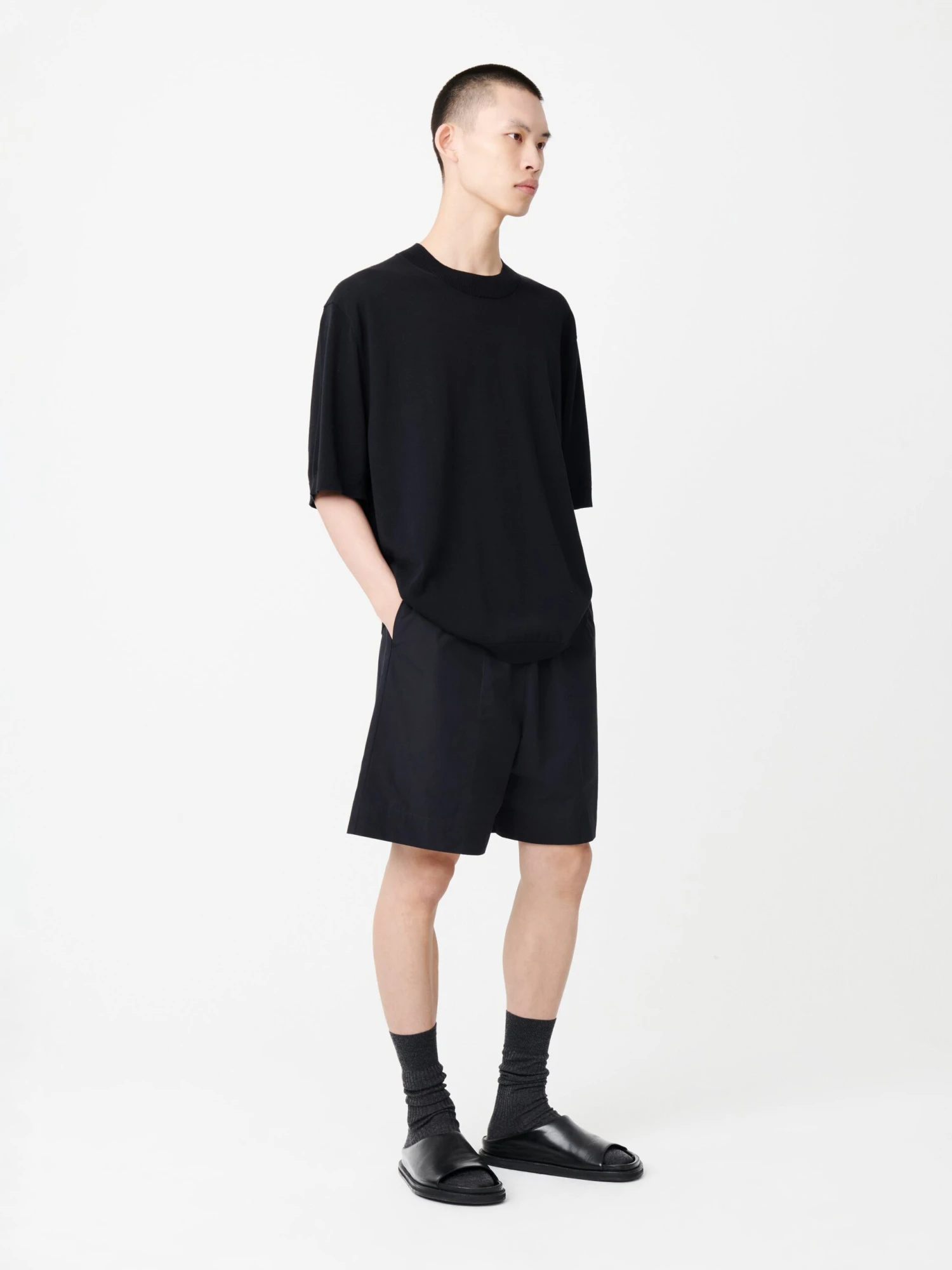 Studio Nicholson Solaris Knit In Darkest Navy 2 Studio Nicholson Solaris Knit In Darkest Navy - Image 2