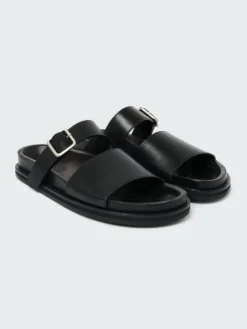 Studio Nicholson Men's Sole Sandal In Black -Studio Nicholson SOLESNW 1157SOFTCALFLEATHERBLACK 0185 7a44b1b3 93eb 4a0e 9fa3 7ed7bd25f2bc scaled