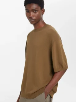 Studio Nicholson Sonar Knit In Almond -Studio Nicholson SONARKNITINALMOND4 scaled