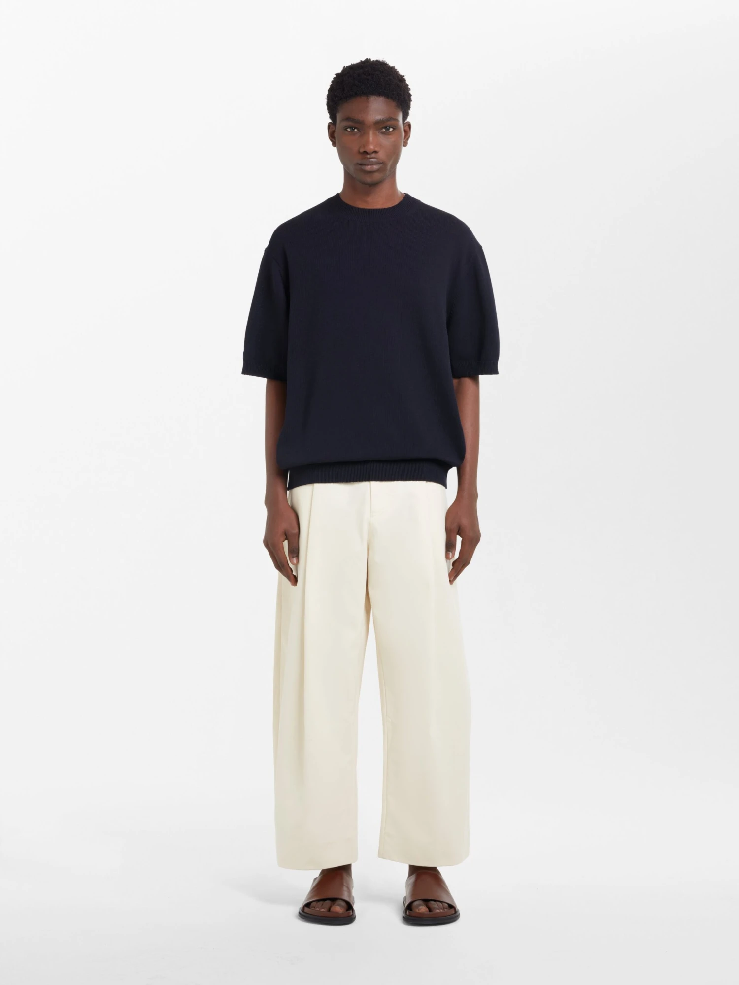 Studio Nicholson Sonar Knit In Darkest Navy 1 Studio Nicholson Sonar Knit In Darkest Navy