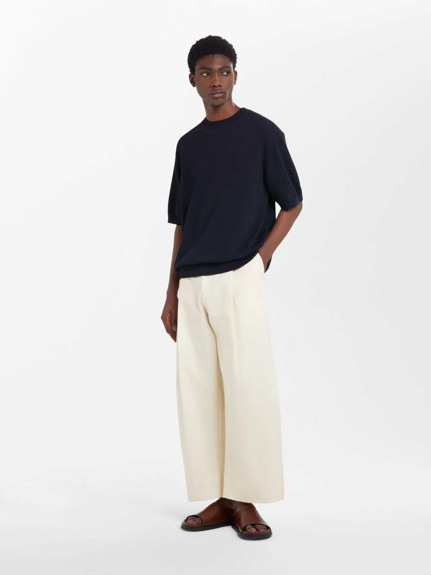 Studio Nicholson Sonar Knit In Darkest Navy 2 Studio Nicholson Sonar Knit In Darkest Navy - Image 2