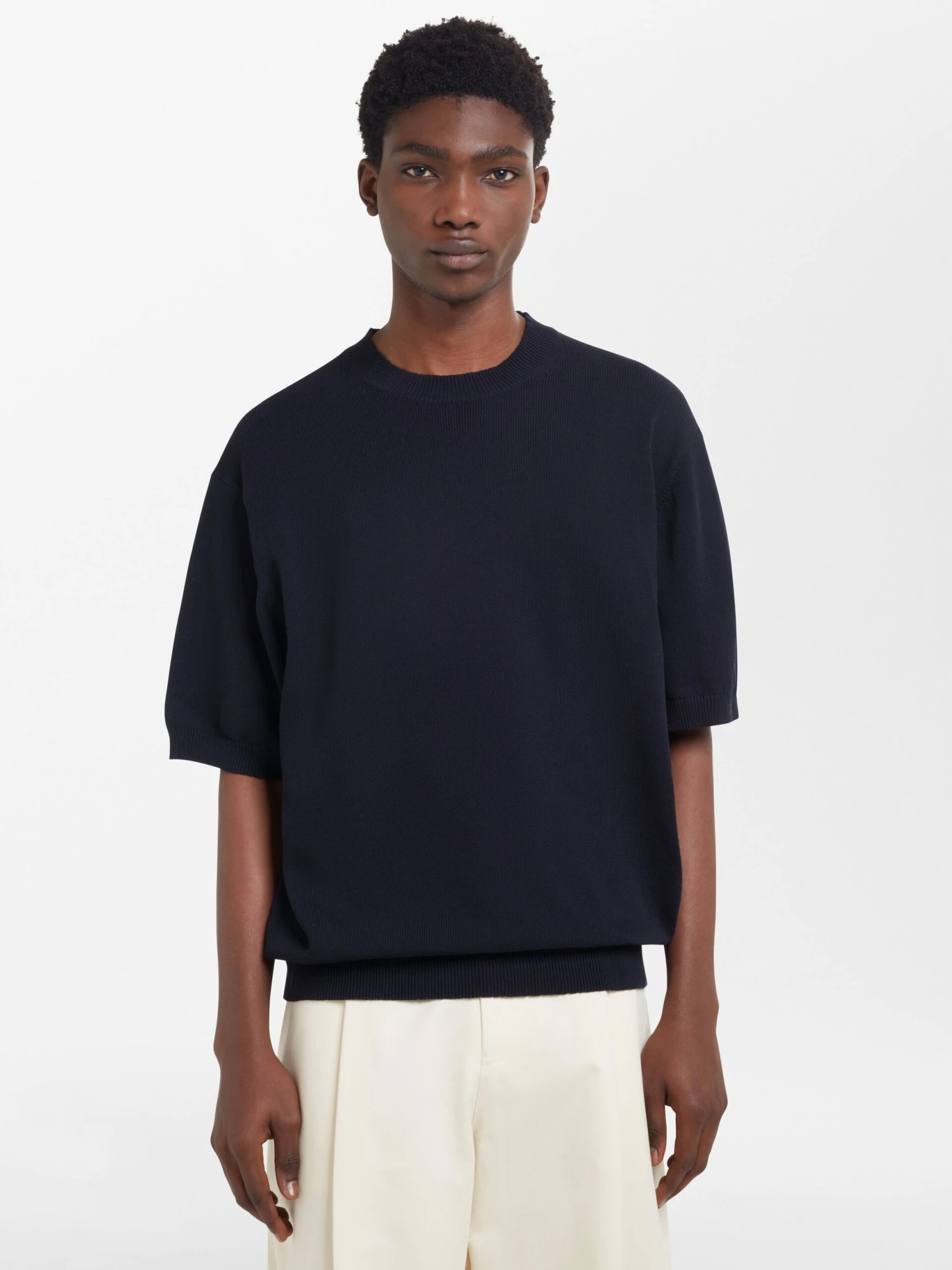 Studio Nicholson Sonar Knit In Darkest Navy 4 Studio Nicholson Sonar Knit In Darkest Navy - Image 4