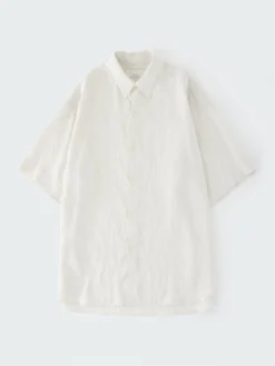 Studio Nicholson Sorono Shirt In Black White 12 Studio Nicholson Sorono Shirt In Black White -Studio Nicholson SORONOSNM 1250CRINKLEFINESTRIPEBLACK WHITE 150292 FS scaled