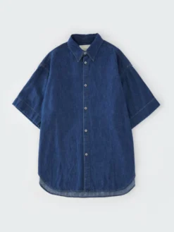 Studio Nicholson Sorono Denim Shirt In Indigo 14 Studio Nicholson Sorono Denim Shirt In Indigo -Studio Nicholson SORONOSNM 8838oZJAPANESEDENIMINDIGO 0430 FS scaled