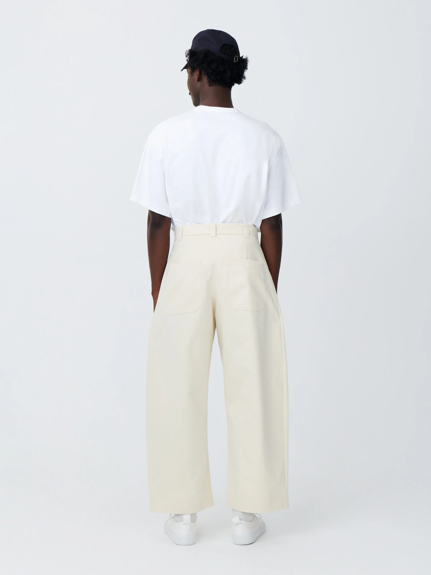 Studio Nicholson Sorte Pant In Cream 2 Studio Nicholson Sorte Pant In Cream - Image 2