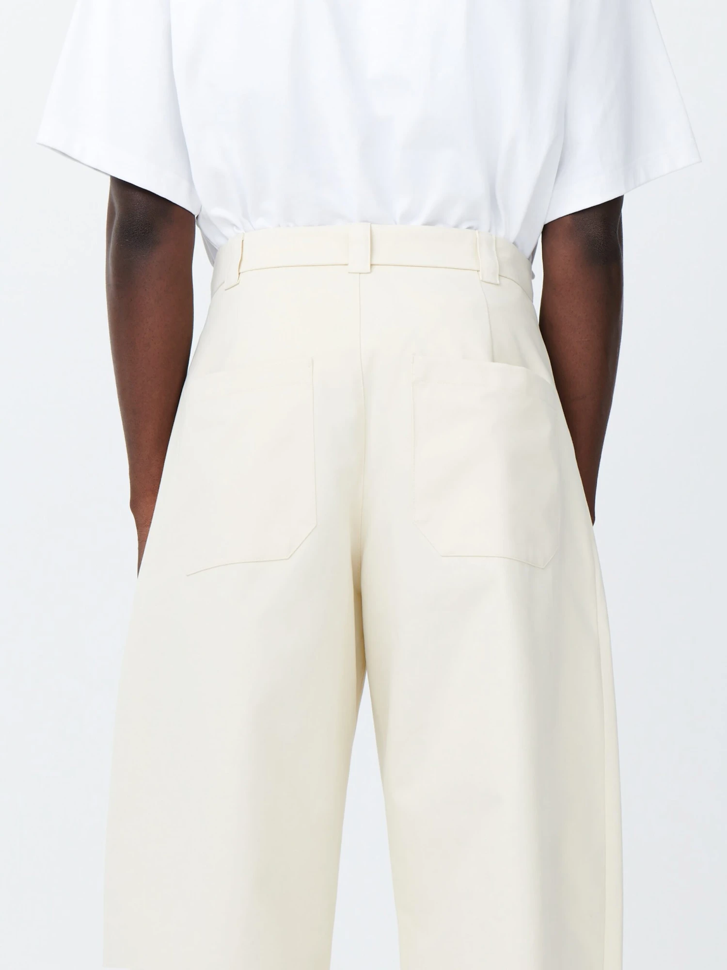 Studio Nicholson Sorte Pant In Cream 6 Studio Nicholson Sorte Pant In Cream - Image 6