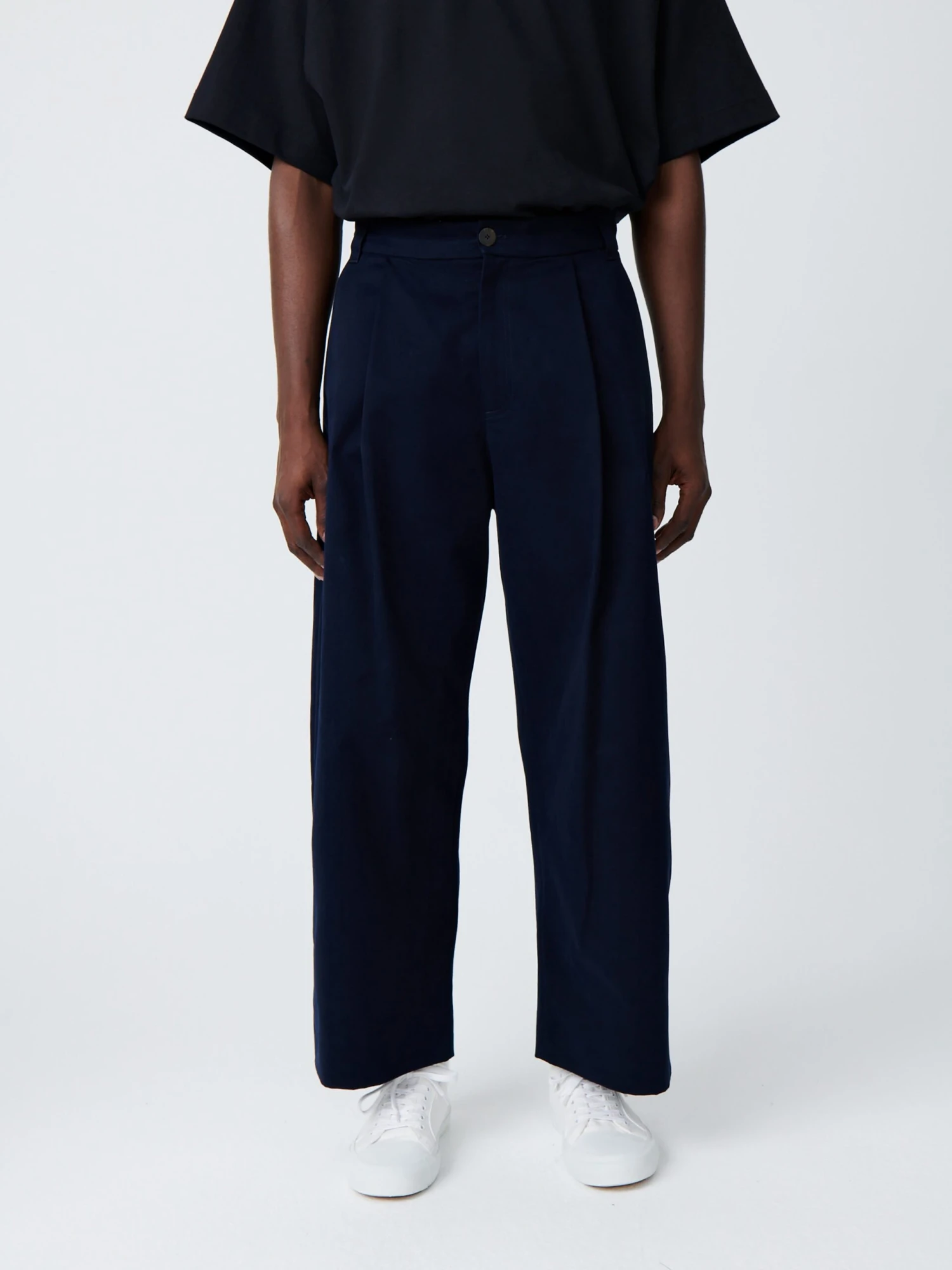 Studio Nicholson Sorte Pant In Dark Navy 3 Studio Nicholson Sorte Pant In Dark Navy - Image 3