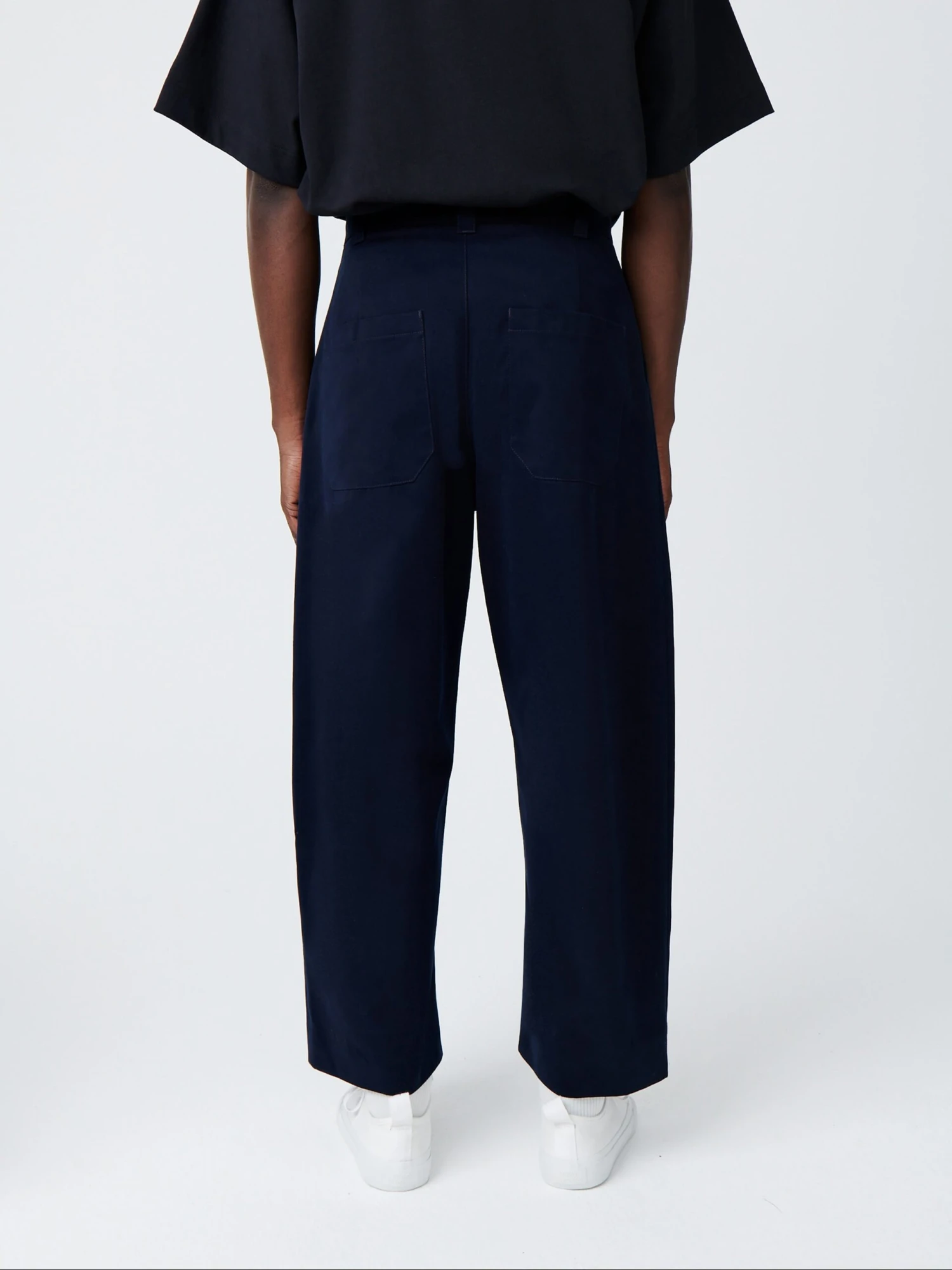 Studio Nicholson Sorte Pant In Dark Navy 4 Studio Nicholson Sorte Pant In Dark Navy - Image 4