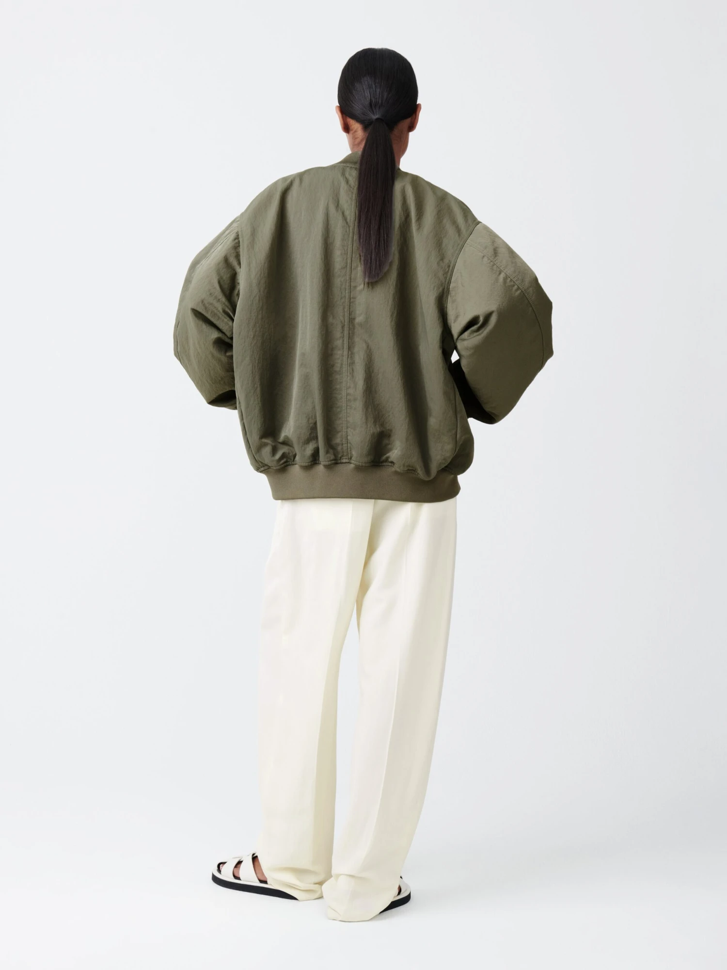Studio Nicholson Sperro Wool Pant In Parchment 3 Studio Nicholson Sperro Wool Pant In Parchment - Image 3