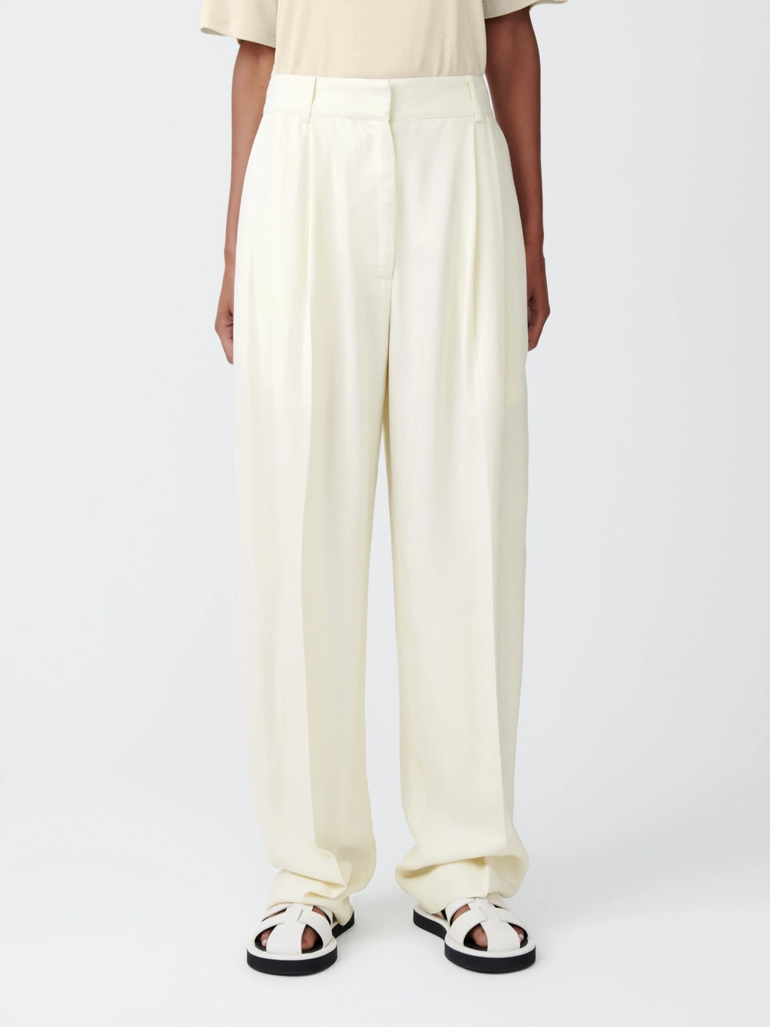 Studio Nicholson Sperro Wool Pant In Parchment 4 Studio Nicholson Sperro Wool Pant In Parchment - Image 4