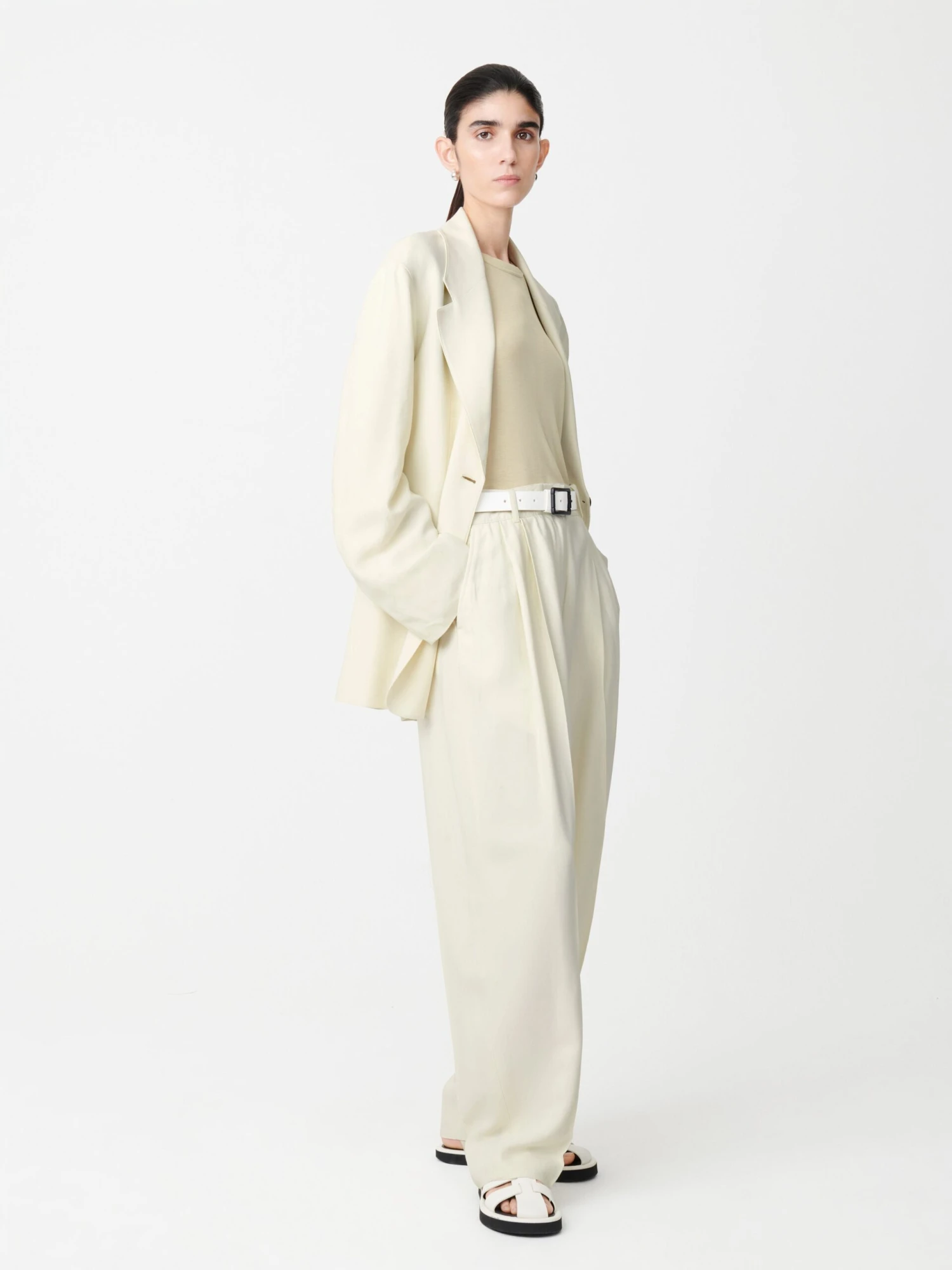 Studio Nicholson Sperro Pant In Parchment 2 Studio Nicholson Sperro Pant In Parchment - Image 2