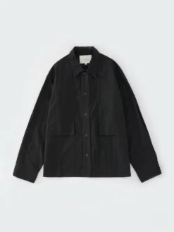 Studio Nicholson Spirit Shirt In Black -Studio Nicholson SPIRITSNM 1147SPORTYCOTTONBLACK 0396 FS scaled