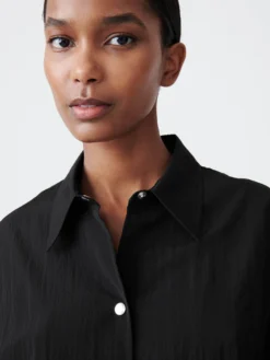 Studio Nicholson Sprung Jacket In Black -Studio Nicholson SPRUNGJACKETBLACK4 scaled