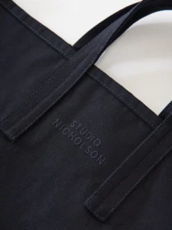 Studio Nicholson Small Tote In Darkest Navy -Studio Nicholson STANDARDTOTESN 783CANVASDARKESTNAVY 1069 scaled