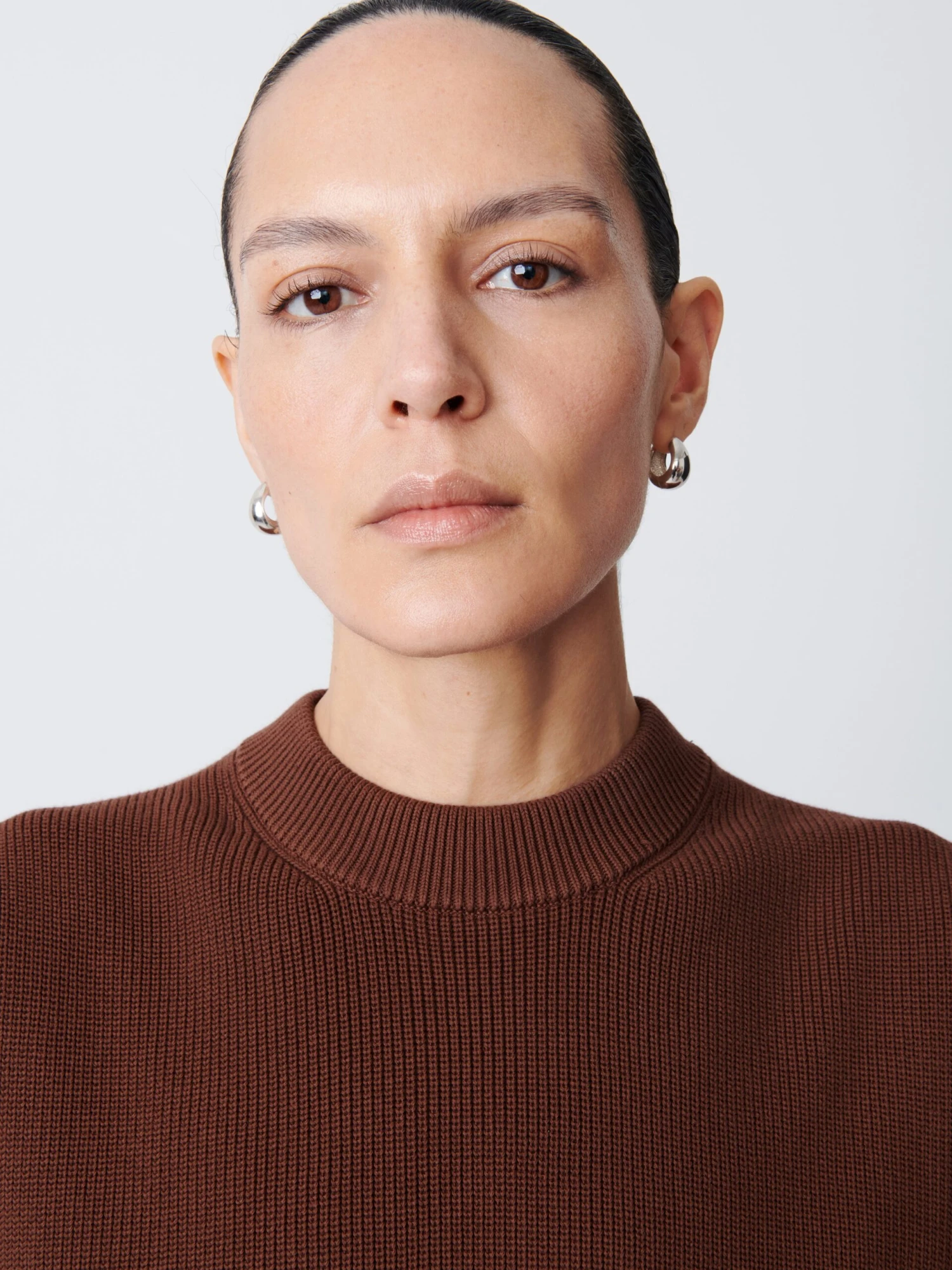 Studio Nicholson Sumire Top In Carob Brown 5 Studio Nicholson Sumire Top In Carob Brown - Image 5