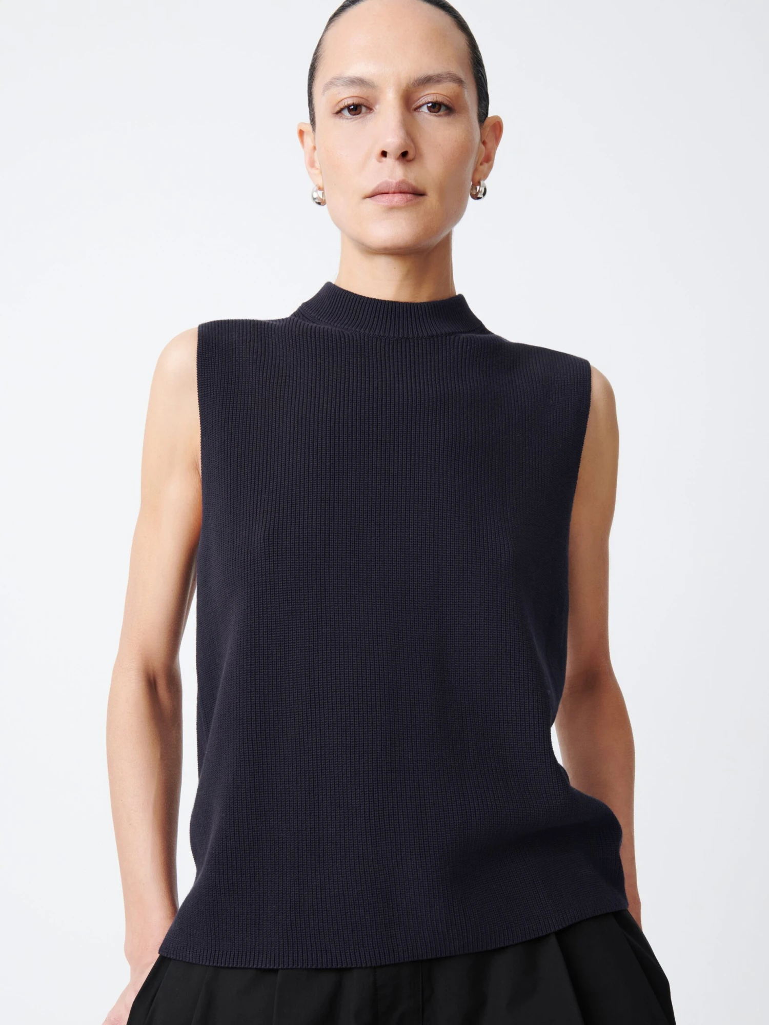 Studio Nicholson Sumire Top In Darkest Navy 5 Studio Nicholson Sumire Top In Darkest Navy - Image 5