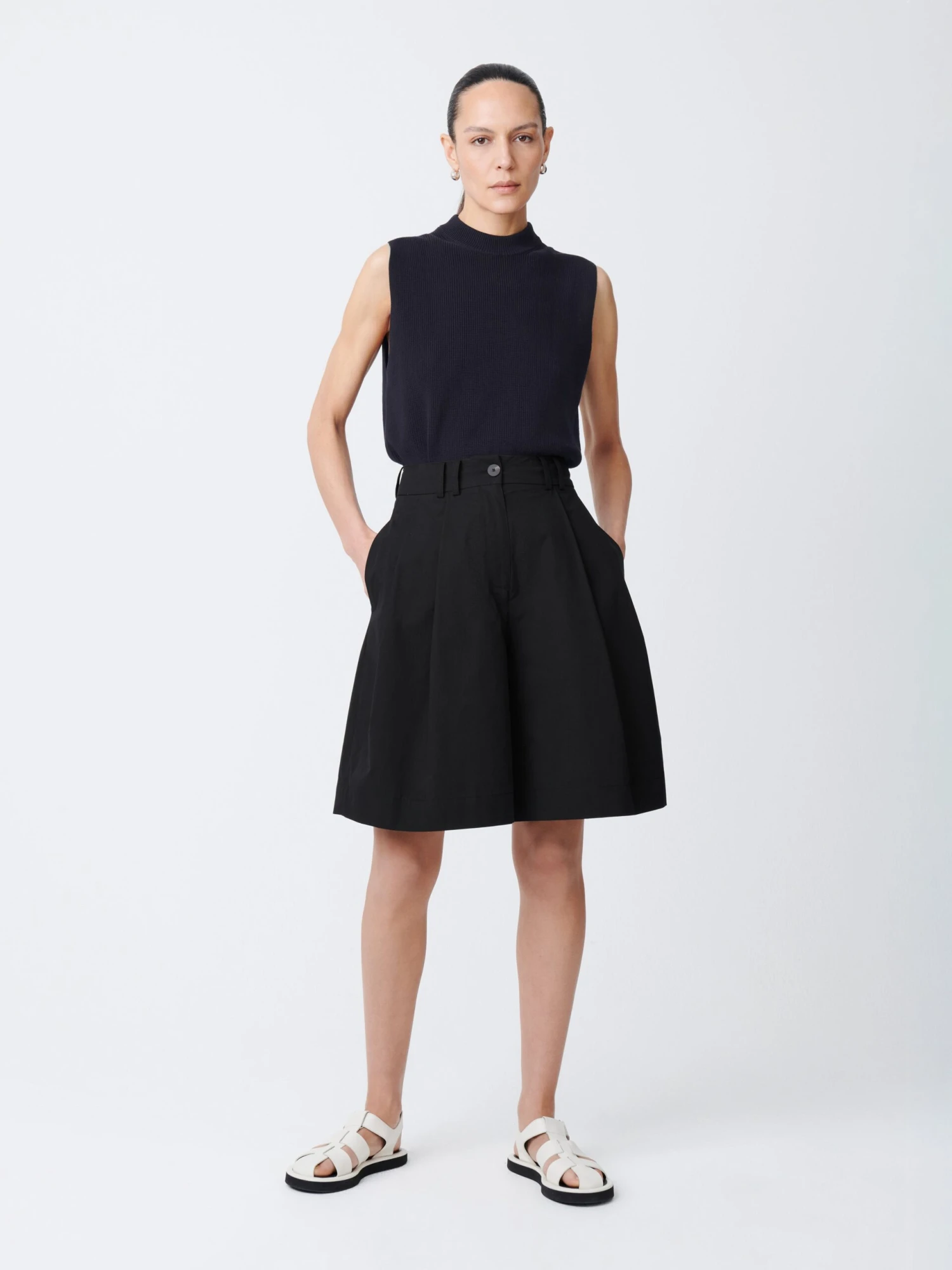 Studio Nicholson Sumire Top In Darkest Navy 2 Studio Nicholson Sumire Top In Darkest Navy - Image 2