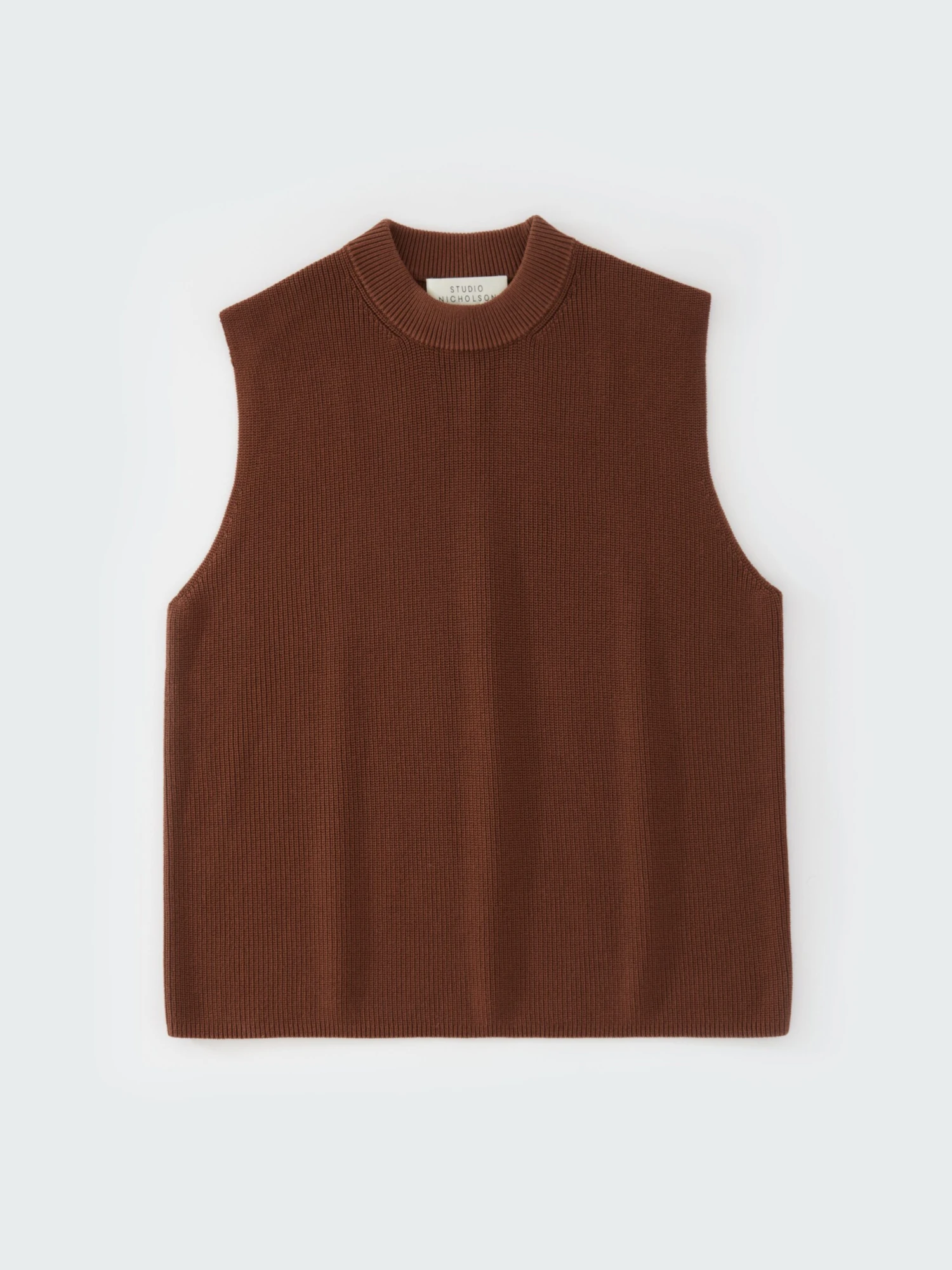 Studio Nicholson Sumire Top In Carob Brown 6 Studio Nicholson Sumire Top In Carob Brown - Image 6