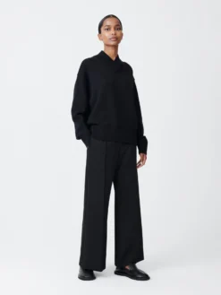 Studio Nicholson Sydney Viscose Pant In Darkest Navy