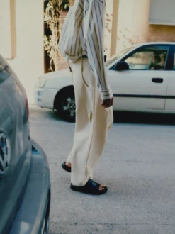 Studio Nicholson Bridges Peached Cotton Twill Pant In Cream 17 Studio Nicholson Bridges Peached Cotton Twill Pant In Cream -Studio Nicholson Screenshot2024 01 31at10.08.51AM
