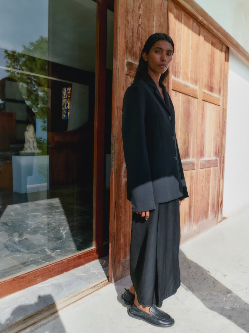 Studio Nicholson Jaya Skirt In Black 8 Studio Nicholson Jaya Skirt In Black - Image 8