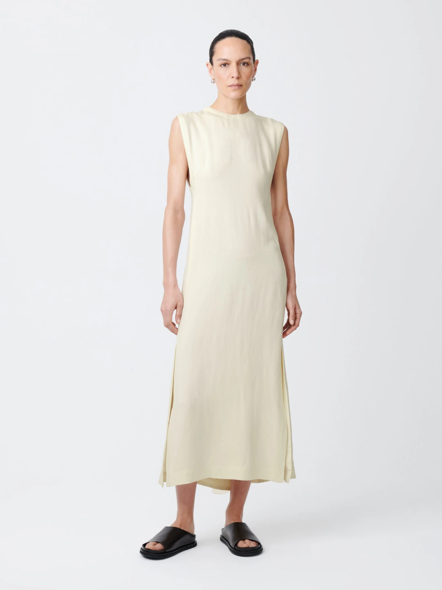 Studio Nicholson Sevan Dress In Parchment 1 Studio Nicholson Sevan Dress In Parchment