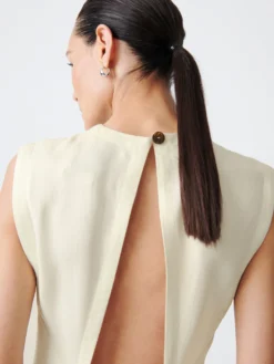 Studio Nicholson Sevan Dress In Parchment 11 Studio Nicholson Sevan Dress In Parchment -Studio Nicholson SevanSNW21232Parchment4 scaled