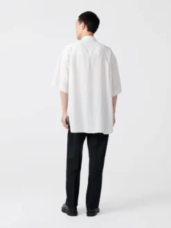 Studio Nicholson Sorono Shirt In Black White 11 Studio Nicholson Sorono Shirt In Black White -Studio Nicholson SoronoSNM 1250CRINKLEFINESTRIPESHIRTinBlack White2 scaled