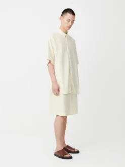 Studio Nicholson Sorono Denim Shirt In Parchment 11 Studio Nicholson Sorono Denim Shirt In Parchment -Studio Nicholson SoronoSNM 8838OZDenimShirtsParchment3 scaled