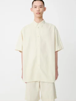 Studio Nicholson Sorono Denim Shirt In Parchment 12 Studio Nicholson Sorono Denim Shirt In Parchment -Studio Nicholson SoronoSNM 8838OZDenimShirtsParchment4 scaled