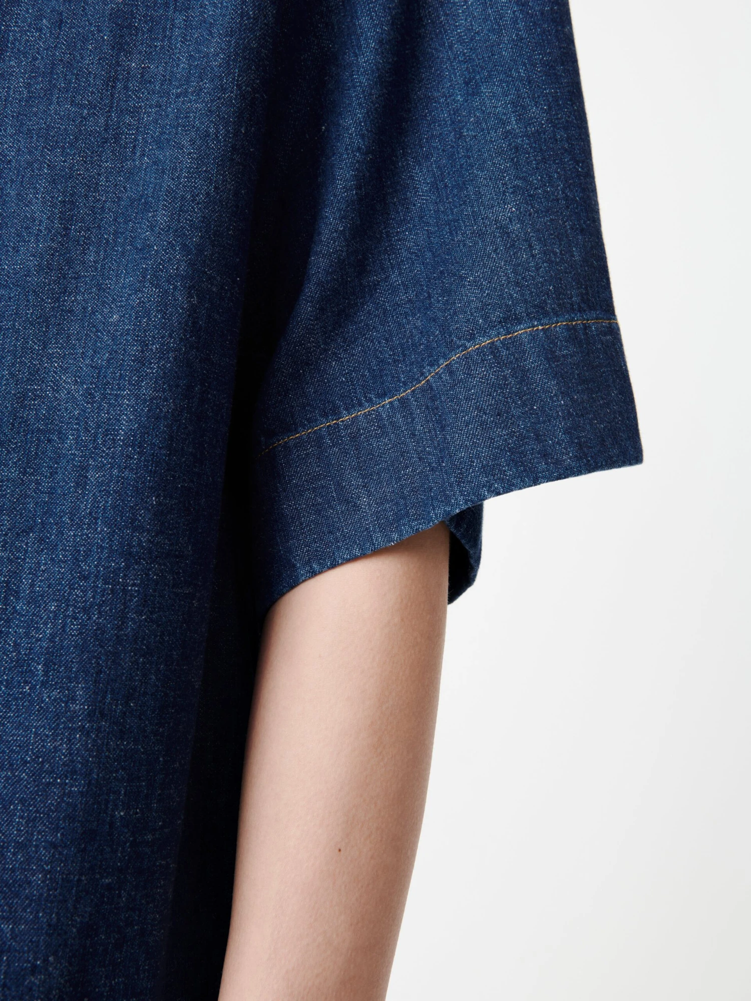 Studio Nicholson Sorono Denim Shirt In Indigo 6 Studio Nicholson Sorono Denim Shirt In Indigo - Image 6