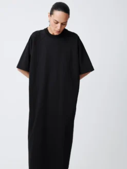 Studio Nicholson Stokes Dress In Black 12 Studio Nicholson Stokes Dress In Black -Studio Nicholson StokesSNW 1502DryHeavyCottonJerseyDressesBlack1 scaled