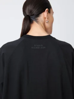 Studio Nicholson Stokes Dress In Black 13 Studio Nicholson Stokes Dress In Black -Studio Nicholson StokesSNW 1502DryHeavyCottonJerseyDressesBlack5 scaled