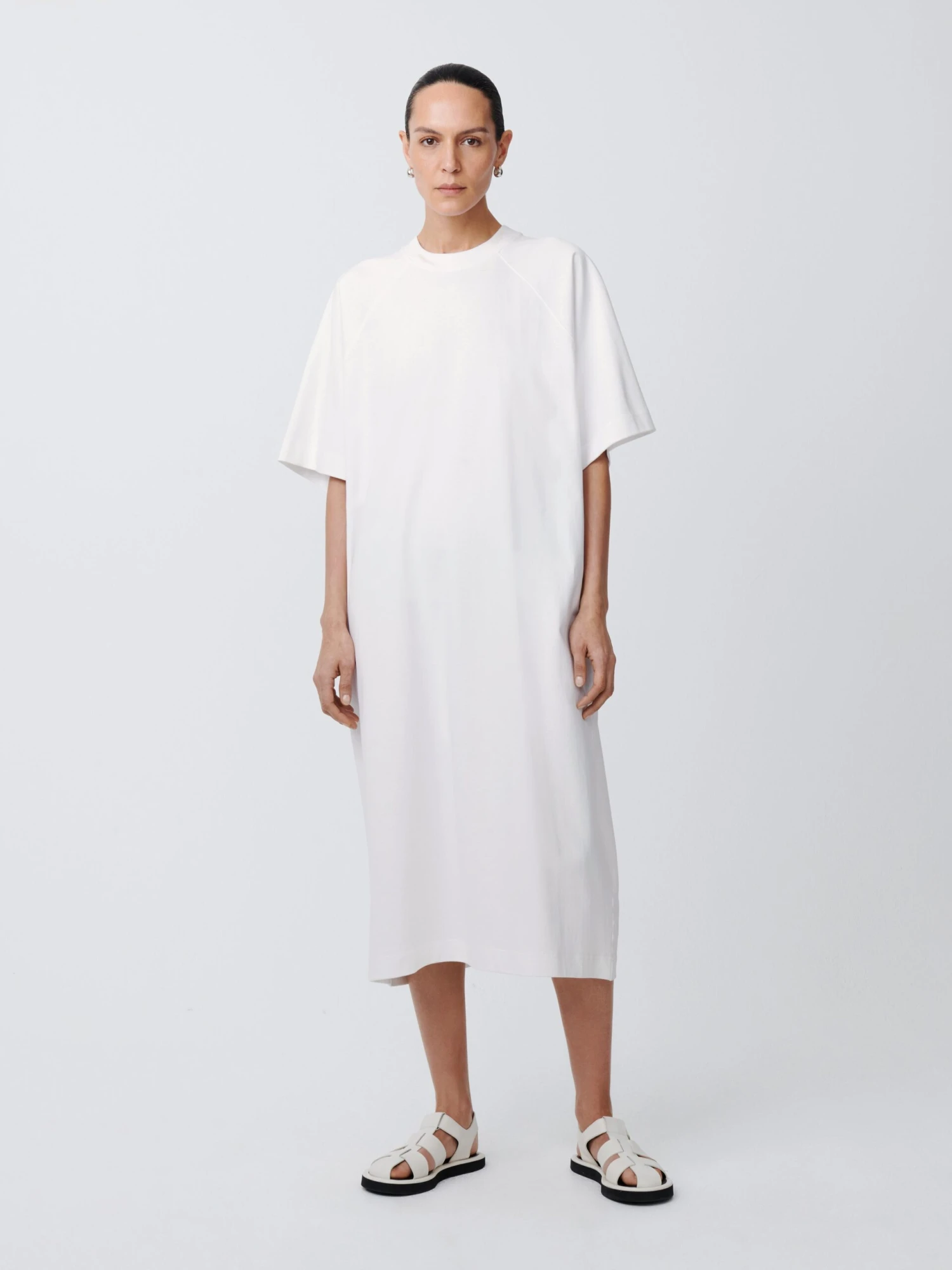Studio Nicholson Stokes Dress In White 2 Studio Nicholson Stokes Dress In White - Image 2