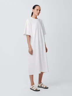 Studio Nicholson Stokes Dress In White 10 Studio Nicholson Stokes Dress In White -Studio Nicholson StokesSNW1502DryHeavyJerseyDressWhite2 scaled