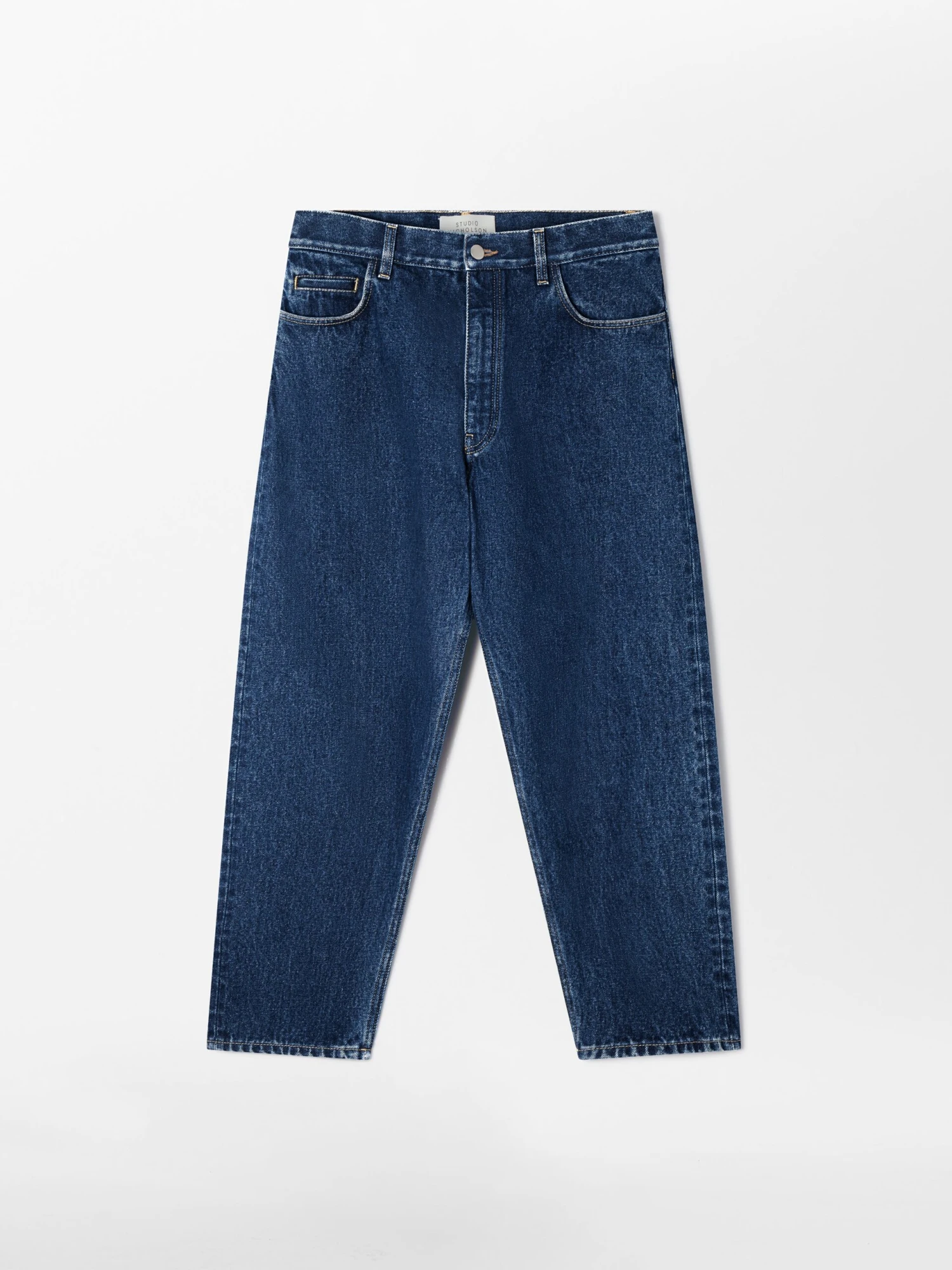 Studio Nicholson Tannaro Washed Denim Pant In Indigo 5 Studio Nicholson Tannaro Washed Denim Pant In Indigo - Image 5