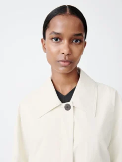 Studio Nicholson Tanning Coat In Parchment -Studio Nicholson TANNINGCOATPARCHMENT4 scaled