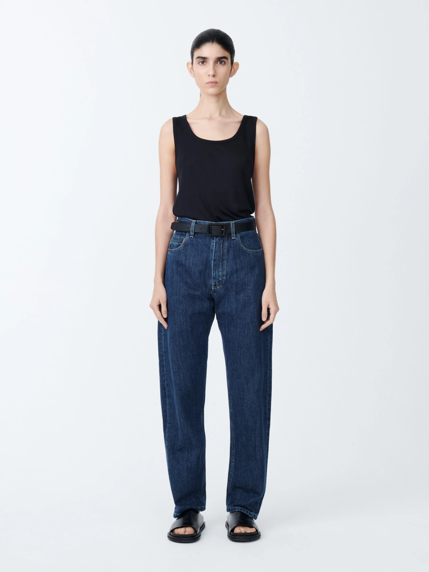Studio Nicholson Tiago Denim Pant In Indigo 1 Studio Nicholson Tiago Denim Pant In Indigo